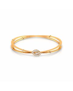 Oval Diamond Accent Bangle