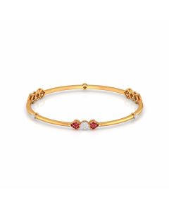 Ruby and Diamond Trio Bangle