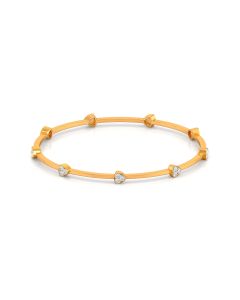 Minimalist Diamond Bangle with Modern Design Elements