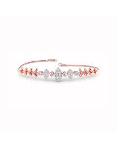 Glamorous Diamond Rose Gold Bracelet