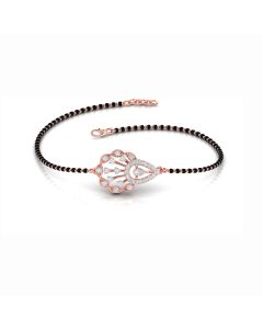 Ravishing Rose Gold Mangalsutra Diamond Bracelet