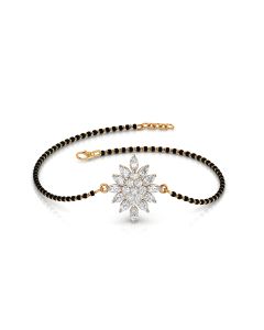 Alluring Floral Diamond Bracelet