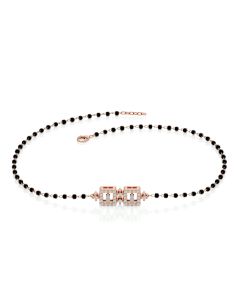 Ethnic Black Beads Diamond Bracelet