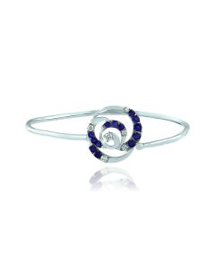 Blue Rose Two-Tone Bracelet
