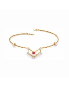 Delicate Ruby Diamond Bracelet