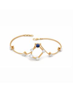 Sapphire and Diamond Charm Bracelet