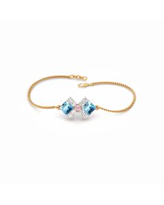 Contemporary Sapphire Duo Bracelet