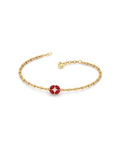 Ruby and Diamond Accent Chain Bracelet