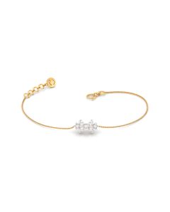 White Gold Diamond Floral Bracelet