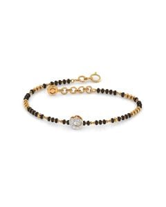 Dual Tone Mangalsutra Style Bracelet