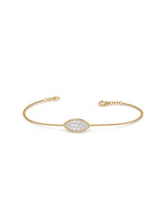 Oval Diamond Drop Bracelet