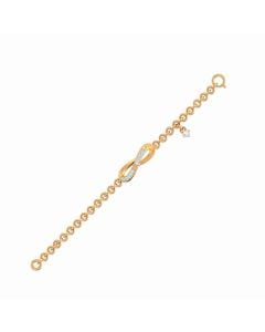 Infinity cross gold and diamond Bracelet