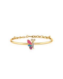 Butterfly Dreams Gold Bracelet with Diamond Accents