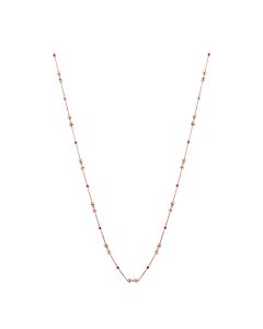 Millenium Rose Gold Cord Diamond Necklace