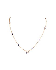 Stunning Floral Diamond Chain Necklace