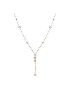 Designer White Pearl DiamondNecklace