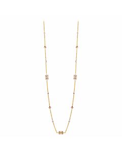 Alluring Twisted Diamond Chain Necklace