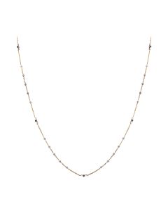Sober Twisted Diamond Chain Necklace