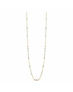 Stylish Long Diamond Chain Necklace