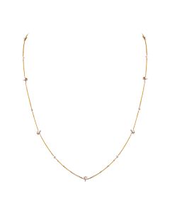 Chic Evergreen Diamond Chain Necklace