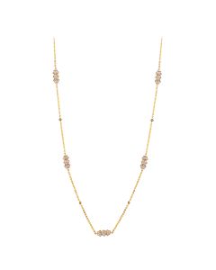 Alluring Clustered Diamond Necklace
