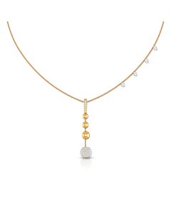 Gold Ball Pendant Necklace