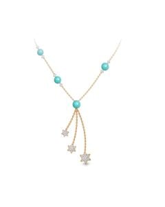 Star and Turquoise Bead Necklace