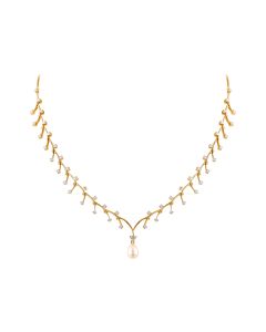 Ravishing Leafy Diamond Necklace