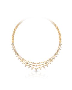 Diamond Tiered Design Necklace