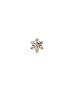 Tiny Twinkle Diamond Star Nose Pin