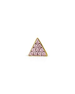 Pave Diamond Triangle Nose Pin