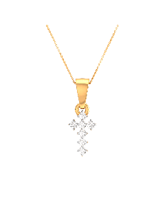 Holy Cross White Gold Pendant