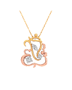 Divine Ganesha diamond pendant