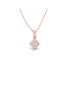 Radiant Cluster Diamond Pendant