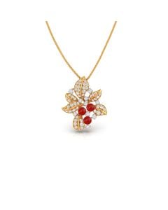 Ruby Love Diamond Pendant