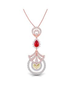 Grand Ruby Lush Diamond Pendant