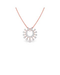 Radiant Loop Diamond Pendant