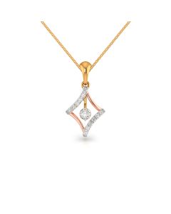 Abstract Rhombus Diamond Pendant