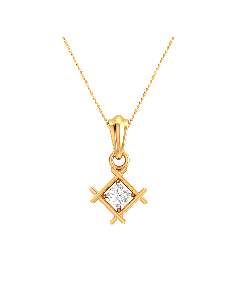 Dazzling Solitaires Pendant & Earrings Set