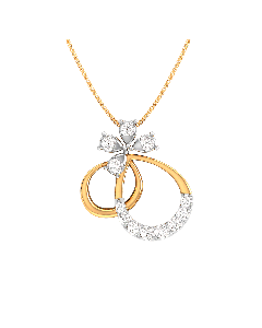 Floral Aura Diamond Necklace