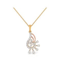 Ethnic Swirl Diamond Pendant