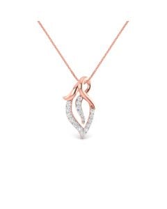 Sophisticated Rose Gold Diamond Pendant