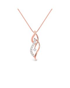 Enriched Rose Gold Diamond Pendant