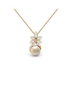 Grand Pearl Drop Diamond Pendant