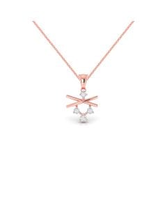 Contemporary Criss-Cross Diamond Pendant