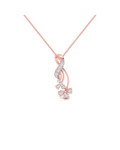 Sparkling Flowers Diamond Pendant