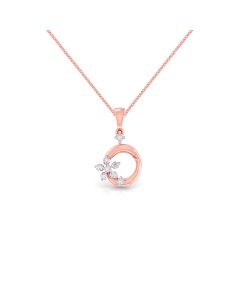 Scintillating Hoop Diamond Pendant