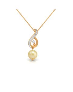 Pearl Drop Elegant Diamond Pendant