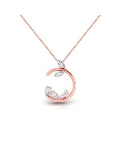 Sparkling Arc Diamond Pendant