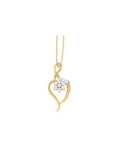 Enriching Floral Diamond Pendant